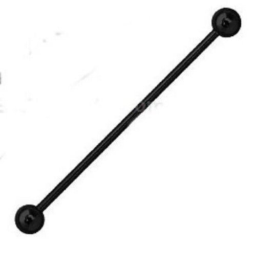Black Titanium Anodized Industrial Barbell