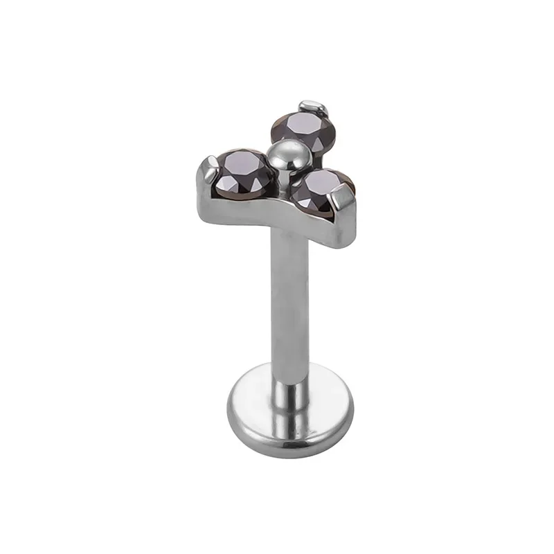 G23 Titanium Zircon Stone Triangle - Image 10