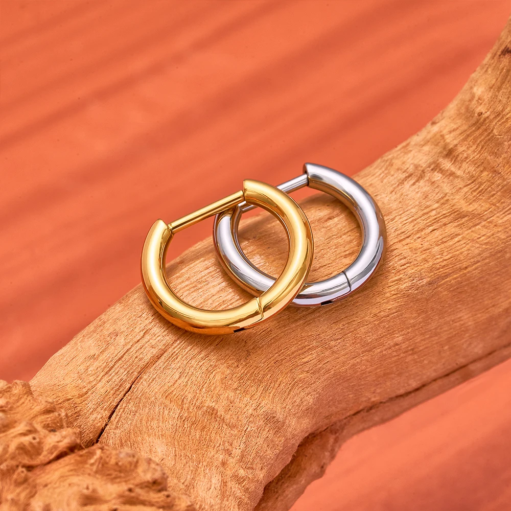 G23 Titanium 16G D Shape Segment Ring Clicker - Image 7