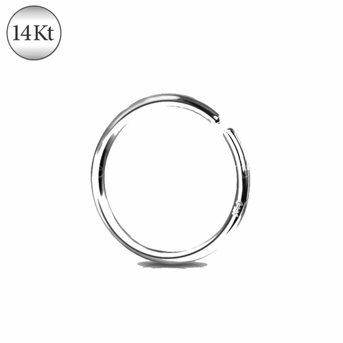 14Kt White Gold Seamless Ring - Image 3