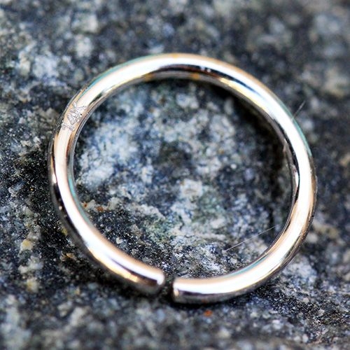 14Kt White Gold Seamless Ring