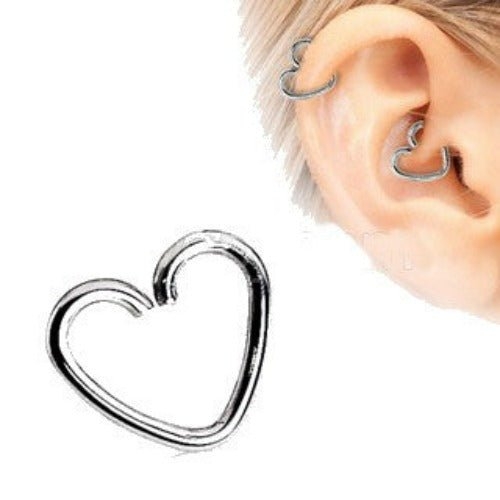 316L Surgical Steel Heart Shaped