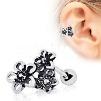 316L Stainless Steel Triple Accented Flower