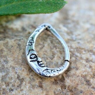 316L Stainless Steel Crescent Moon Teardrop Seamless