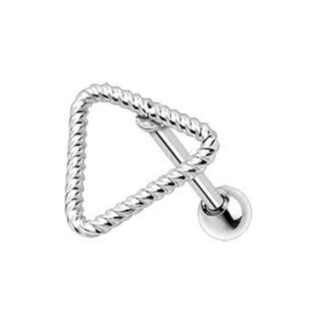 316L Stainless Steel Twisted Triangle