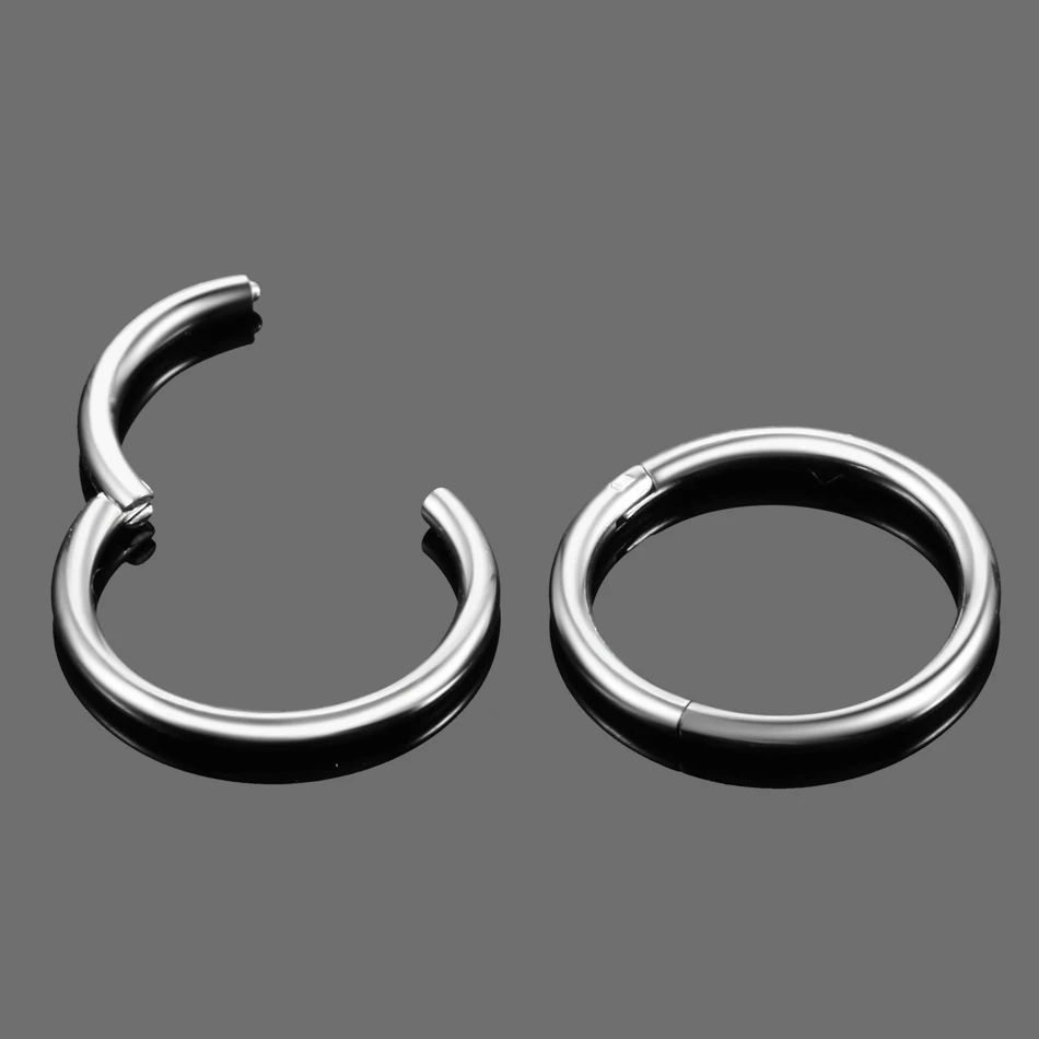 G23 Titanium Hinged Segment Ring Multi-Gauge Collection - Image 5