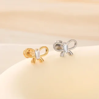 G23 Titanium Bow design with central CZ