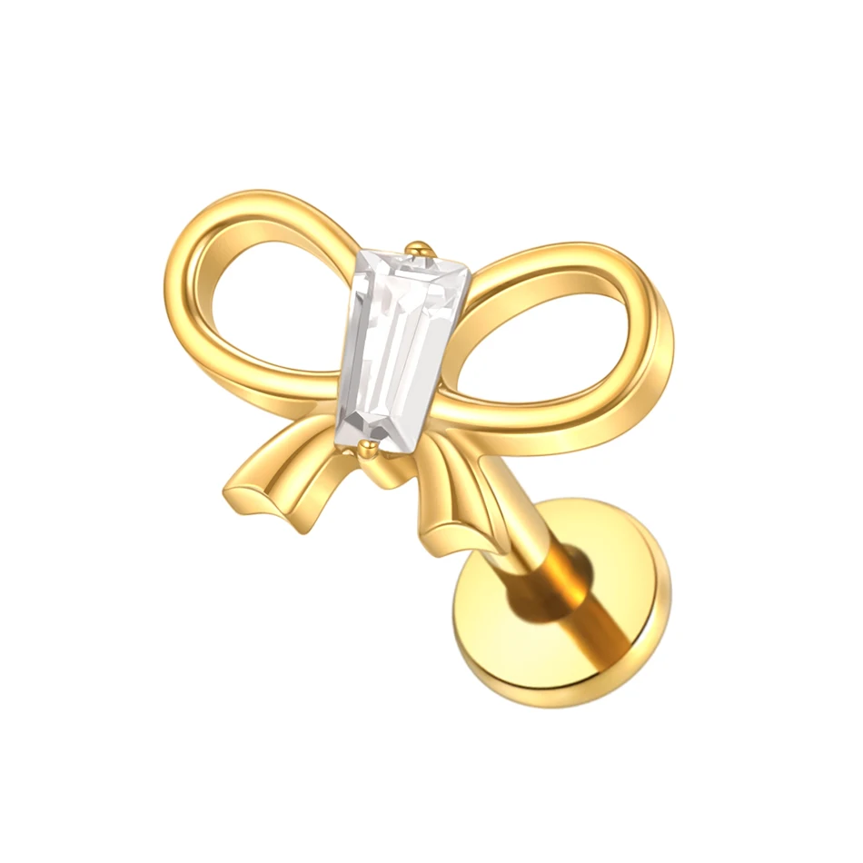 G23 Titanium Bow design with central CZ - Image 4