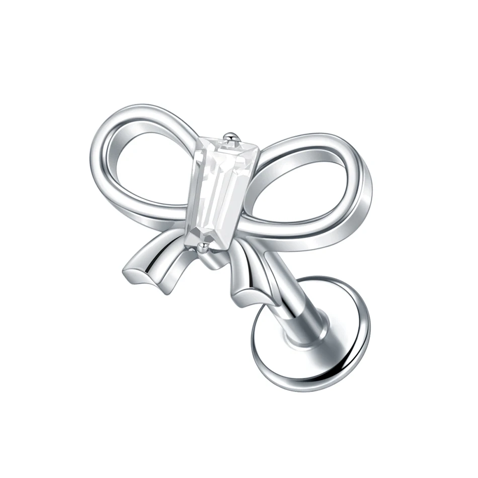 G23 Titanium Bow design with central CZ - Image 2