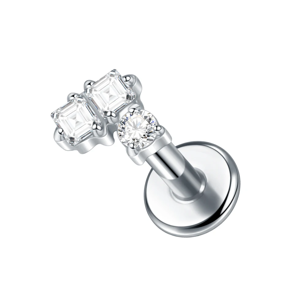 G23 Titanium 3 Dots of Premium CZ - Image 2