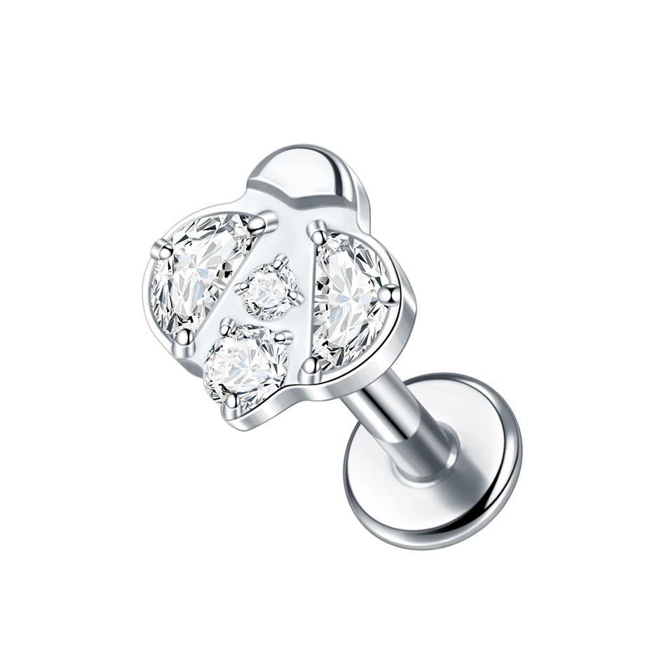 G23 Titanium Bee with Premium CZ Accent - Image 2