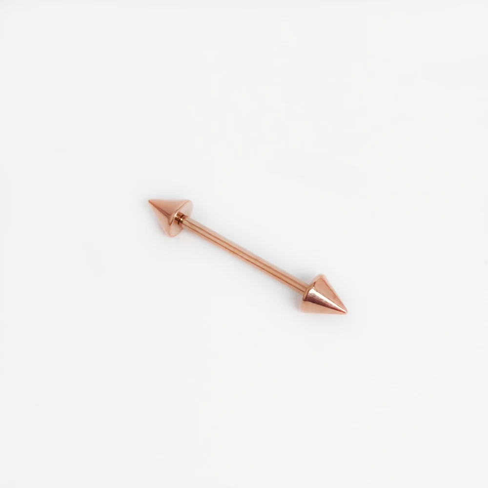 G23 Titanium Straight Barbell with Geometric 4mm Cone Ends - Image 6