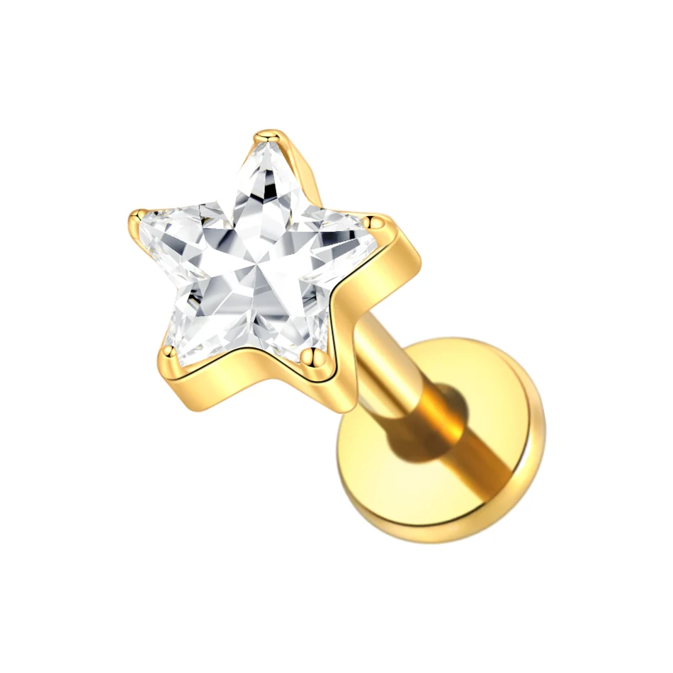 G23 Titanium Dainty Star with CZ - Image 8