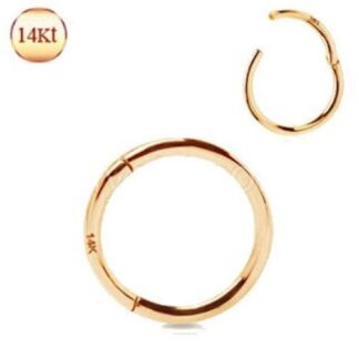 14Kt Rose Gold Seamless Clicker Ring