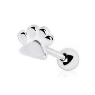 316L Stainless Steel Puppy Paw Print